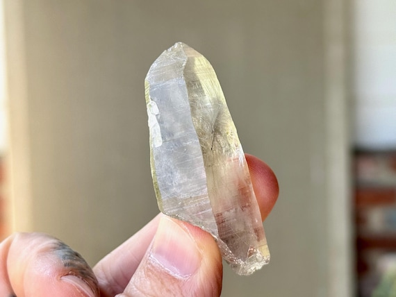 Silver Rutile Lemurian Quartz, 24g, Rare Inclusion, Crystal for Spiritual Creativity and Manifestation, Bahia, Brazil S752