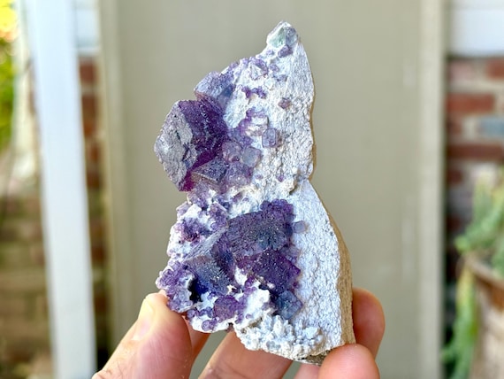 Candle Quartz with Purple Fluorite, 215g, Mother & Child Formation, Inner Mongolia V370