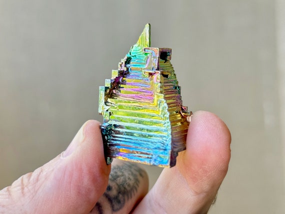 Bismuth Crystal, Rainbow Crystal of Transformation, Purification, Shamanic Journey, Manifestation, Astral Realm P140