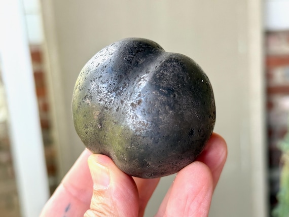 Chumpi Stone, Shamanic Energy Balancing Tool, Hand Carved from Alleged Meteoric Rock Found in Peru's Sacred Mountains