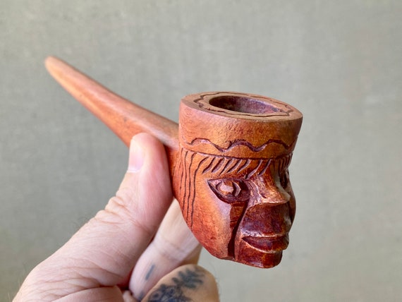 Shamanic Pipe from the Peruvian Amazon, Hand Carved Tobacco Pipe for Plant Medicine Ceremony, Handmade by Artist Juan Civis