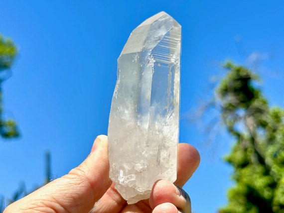 Lightning Strike Lemurian Quartz, 268g, Old Find, Amplify Prana and Chi, Increase Energy Flow, Serra do Cabral, Minas Gerais, Brazil W142