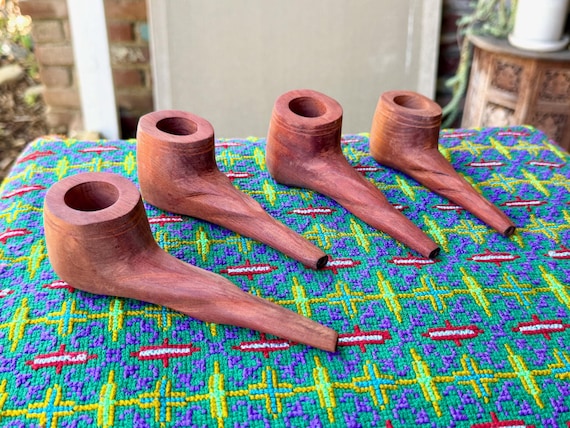 Shaman Pipe, Traditional Tobacco Pipe for Shamanic Ceremony, Handmade in Pucallpa, Peru