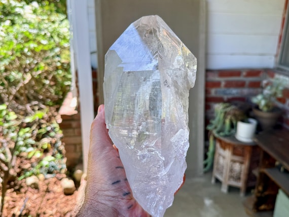 Himalayan Cathedral Quartz, 2.6 Kilo, AAA Water Clear, High Altitude Quartz, Pure Vibration, India W445