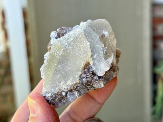 Unicorn Stone Quartz, Blue Tourmaline & Lepidolite, 164g, Aricanga Mine, Minas Gerais, Brazil W706