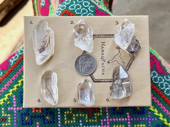 Brookite Quartz, Water Clear, Choose ONE of Six, Spiritual Awakening & Awareness, Minas Gerais, Brazil A012