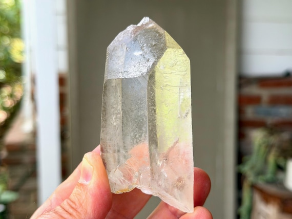 Trigonic Dissolution Quartz, Channeling Formation, 272g, Spiritual Evolution & Transformation, Francisco Sa, Minas Gerais, Brazil V442