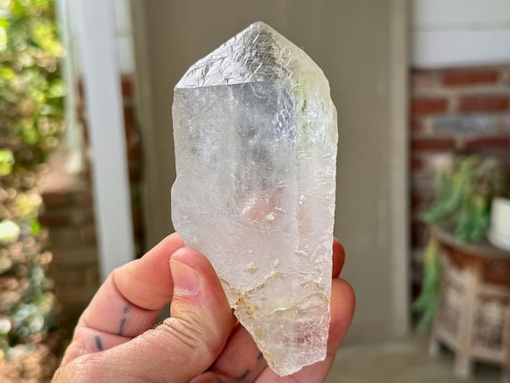 Trigonic Dissolution Quartz, 308g, Spiritual Evolution & Transformation, Francisco Sa, Minas Gerais, Brazil V392