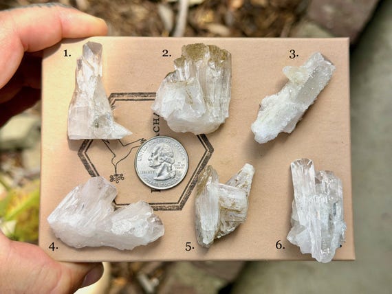 Danburite, Choose ONE of Six, Heart & Crown Chakra, San Luis Potosi, Mexico B479