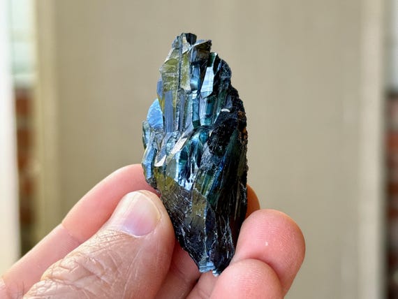 Vivianite, Blue & Green Hues, Natural Formation, 23g, Heart Chakra, Visualization and Forgiveness, Amazonas, Brazil A466