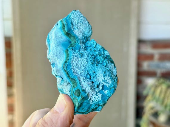 Chrysocolla with Malachite, Natural Raw Chrysocolla, 153g, New Find, Heart & Throat Chakra Stone, Congo, Africa S881