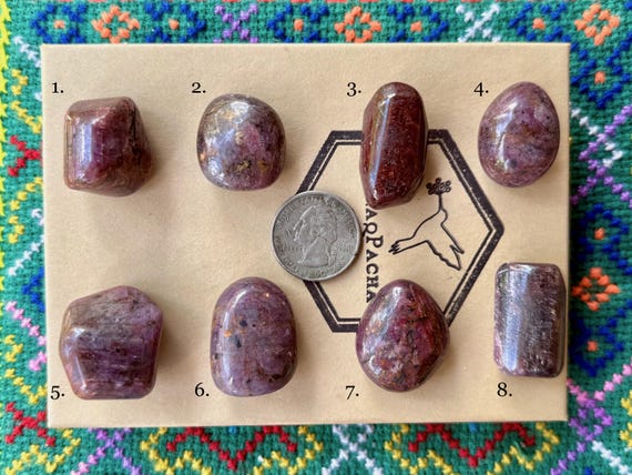 Purple Ruby, Choose ONE of Eight, Polished Ruby Tumbles, Kundalini Energy, Prosperity & Abundance, India A600