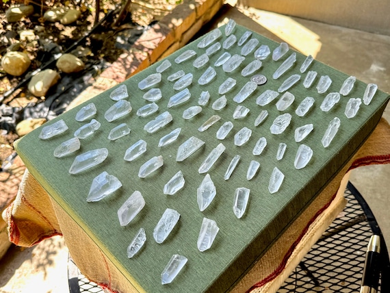 Lemurian Quartz Wholesale Lot, 75 Pieces (793g) of Hand Selected Lemurian Quartz Points from Minas Gerais, Brazil WS175