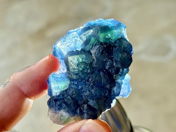 Blueberry Fluorite Quartz, All Natural, 87g, Astral Projection & Meditation, Inner Mongolia W596