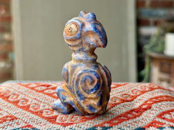 Condor Statue, Hand Carved Andean Stone Condor for Shamanic Altar, Handmade in Peru's Sacred Valley