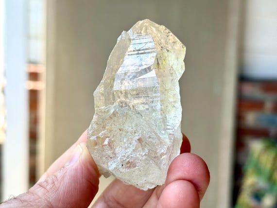 Himalayan Cathedral Quartz, Water Clear, 98g, Pure Vibration, High Altitude Quartz, India T227