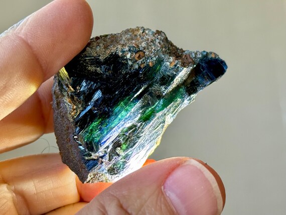 Vivianite, All Natural with Green & Blue Hues, 61g, New Find, Heart Chakra, Heart Healer, Amazonas, Brazil T999