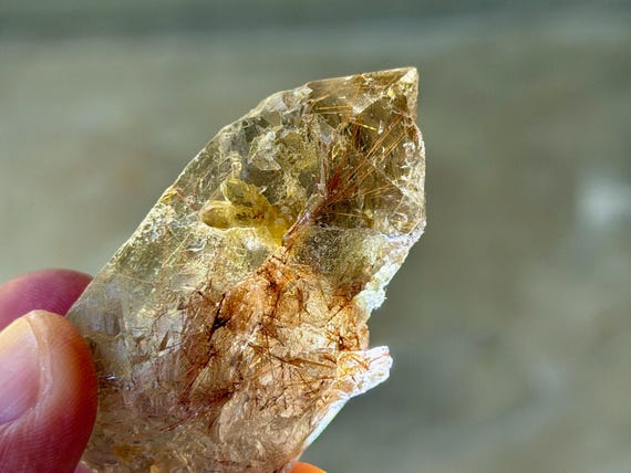 Red Rutile Smoky Quartz, 76g, New Find, Diamantina, Minas Gerais, Brazil A944