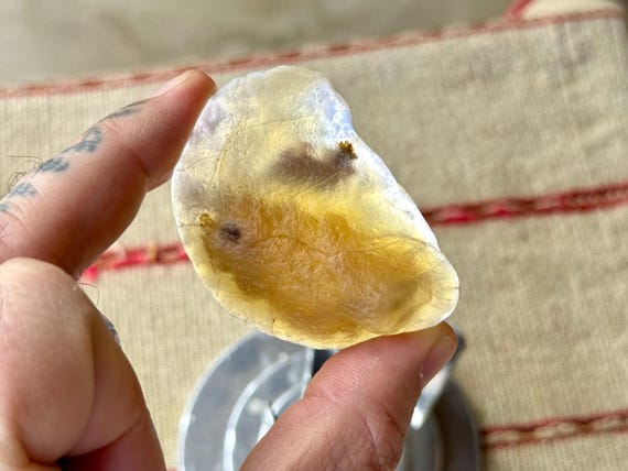 Running Sand Gobi Agate, 58g, Desert Stone of Transformation, Naturally Formed by Wind and Sand, Mongolia S228