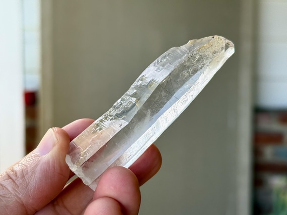 Laser Quartz, Black Tourmaline Inclusions, 70g, New Find, Diamantina, Minas Gerais, Brazil A265