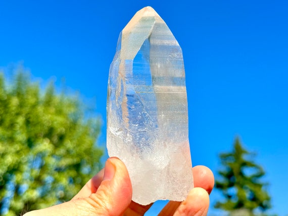 Pink Lemurian Quartz with Water Clear Clarity, Channeling Formation, 306g, New Find, Highest Quality, Bahia, Brazil X963