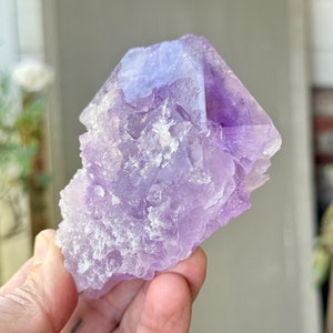 Amethyst Dissolution Crystal, Hydrothermal Textures and Etched Termination, 330g, New Find, Spiritual Evolution, Pernambuco, Brazil W305