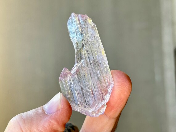 Purple Kunzite Crystal with Unique Formation, 22g, Highest Quality, Terminated Etched Kunzite, Heart Chakra Crystal, Afghanistan P226