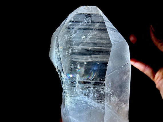 Blue Needle Lemurian Quartz, Water Clear, 2.3 Kilo, New Find, Bahia, Brazil V147