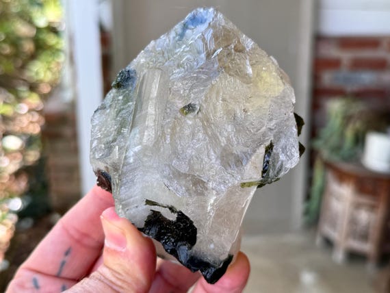 Green Tourmaline Quartz, 524g, Purification & Heart Chakra, Coronel Murta, Minas Gerais, Brazil V403