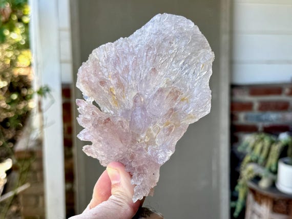 Amethyst Flower Quartz with Radial Growth Formations, 242g, New Find, Rio Grande do Sul, Brazil W758