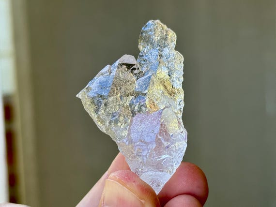 Ice Quartz, Water Clear & Hydrothermally Etched, 46g, Spiritual Evolution and Transformation, Diamantina, Minas Gerais, Brazil T456