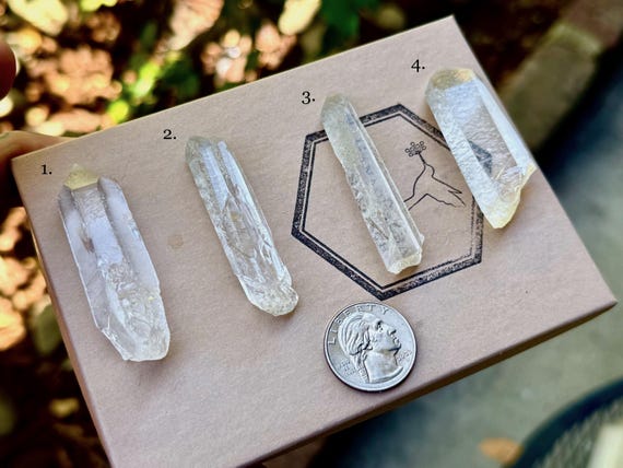 Starbrary Quartz from Zeca de Souza, Choose ONE of Four, Water Clear Quartz with Extraterrestrial Glyphs, Corinto, Minas Gerais, Brazil T258