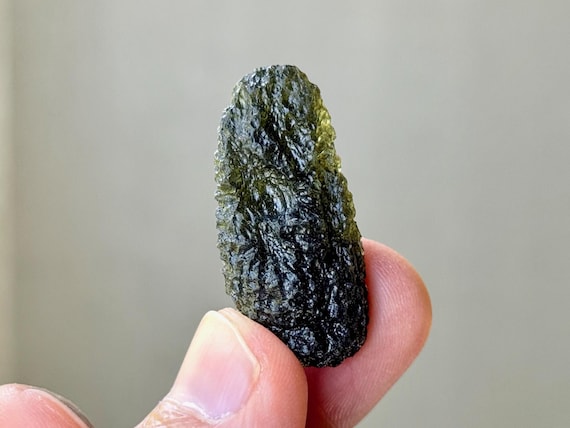 Moldavite from Czech Republic, 7.7g, Authentic High-Grade Green Tektite, Interplanetary Extraterrestrial Crystal S616