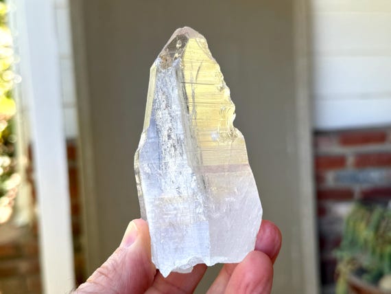 Lemurian Quartz, Water Clear with Self-Healed Inclusion, 243g, New Find, Bahia, Brazil V095