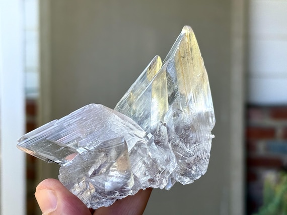 Naica Selenite, Self-Standing, 170g, AAA Water Clear, Purification & Energetic Clearing, Chuhuahua, Mexico V380