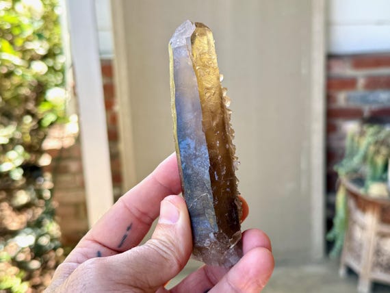 Pele's Dream Lemurian, Smoky Citrine, Old Soul Crystal, 156g, New Find, Shadow Work & Trauma Healing, Goias, Brazil A549
