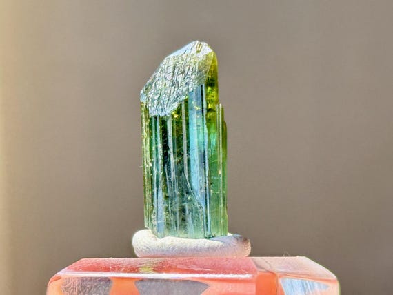 Bicolor Tourmaline, Blue & Green, Natural Termination, 5.6g, New Find, Coronel Murta, Minas Gerais, Brazil A619