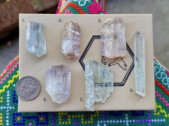 Kunzite, Natural Pink, Purple & Blue-Green, Choose ONE of Six, Kunar Province, Afghanistan A690