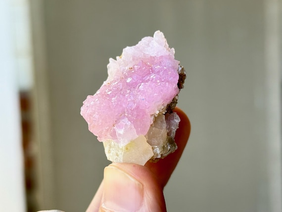 Canga Rose Quartz, 28g, New Find, All Natural, Crystallized Rose Quartz, Taquaral, Minas Gerais, Brazil A294