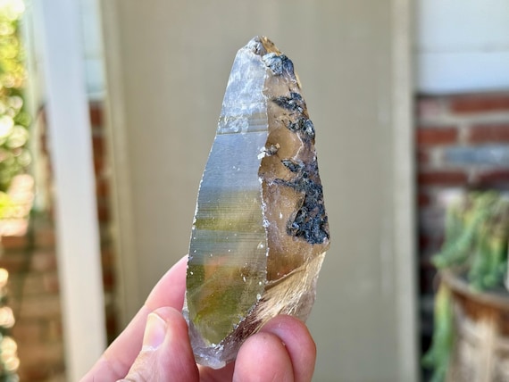 Russian Lemurian Quartz, Sacred Scribe, 214g, Old Find, Ancient Wisdom, Yuzhnyi Quarry, Oblast, Russia V363