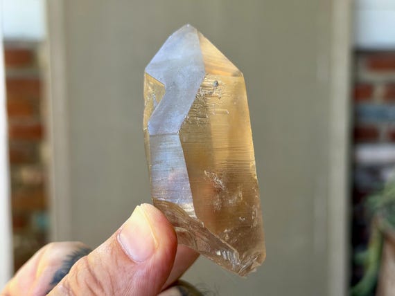 Lemurian Citrine, 142g, Old Find, Manifestation & Creativity, Serra do Cabral, Minas Gerais, Brazil B557