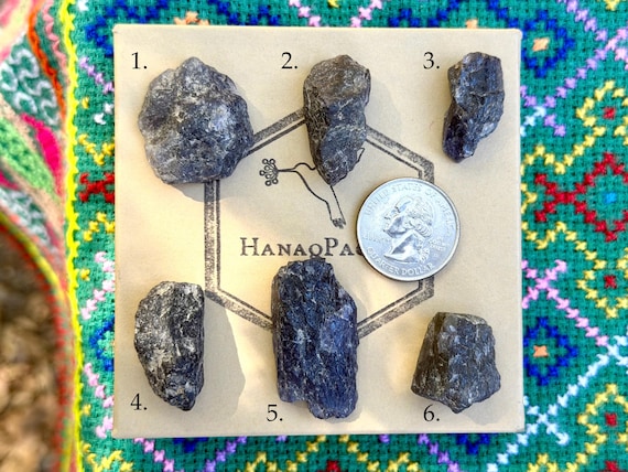 Iolite, Natural Raw & Unpolished, Choose ONE of Eight, Third Eye Chakra, Shamanic Journeying, Madagascar B656