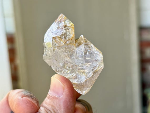 Herkimer Diamond, Tantric Twin & Double Terminated, 56g, Third Eye Chakra, Universal Life Force, New York A332
