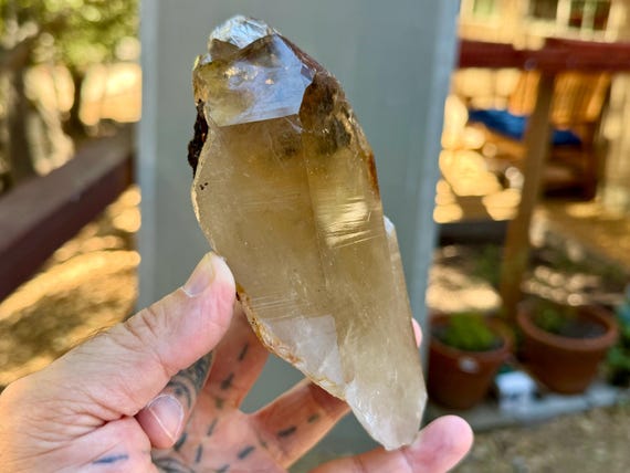 Cathedral Citrine, Cruzeiro Mine, 609g, Old Find, Creativity & Manifestation, Minas Gerais, Brazil V740