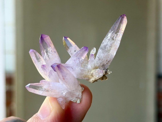 Vera Cruz Amethyst, Twin Cluster, 26g, New Find, Third Eye Chakra, Piedra Parada, Veracruz, Mexico V590
