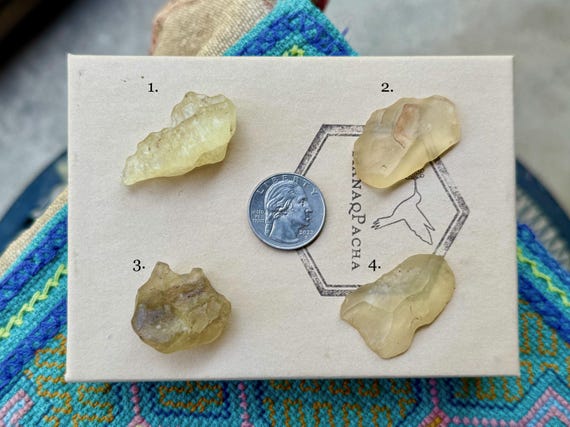 Libyan Desert Glass, All Natural, Choose ONE of Four, Great Sand Sea Glass, Golden Tektite, Manifestation & Empowerment, Sahara Desert T416