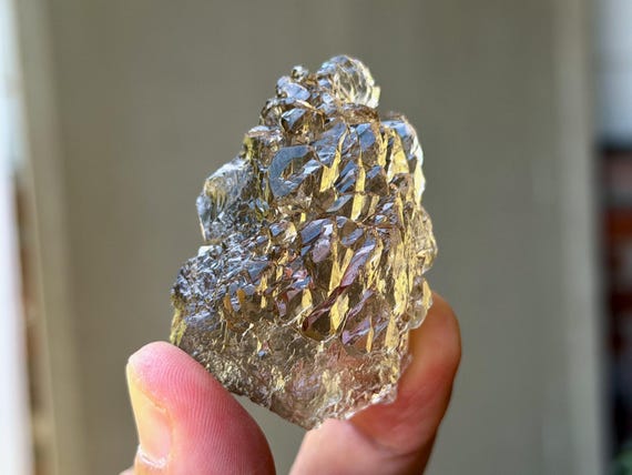 Smoky Ice Quartz, Hydrothermally Etched, 52g, Spiritual Evolution & Transformation, Diamantina, Minas Gerais, Brazil B244