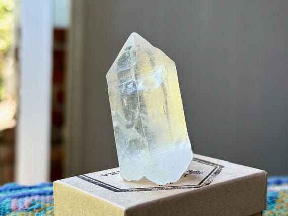 Cathedral Quartz, Self-Standing, 54g, Lightbrary Crystal for Akashic Record, Diamantina, Minas Gerais, Brazil T358