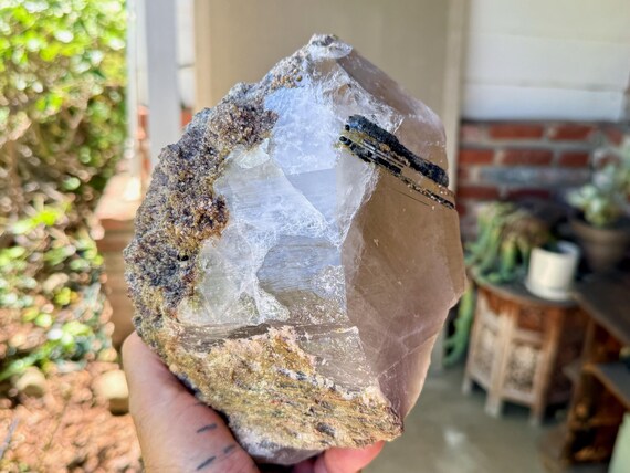 Unicorn Stone, Smoky Quartz, Purple Lepidolite & Blue Tourmaline, 4.8 Kilo, Minas Gerais, Brazil W532