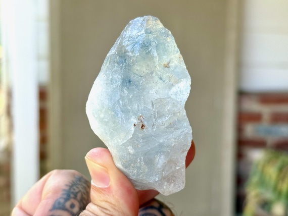 Indicolite Quartz, Blue Tourmaline Inclusion, 118g, New Find, Psychic Ability & Mediumship, Jenipapo, Minas Gerais, Brazil T404